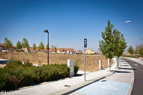 Zona de aparcamiento reservado a personas con movilidad reducida.